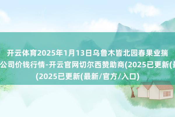 开云体育2025年1月13日乌鲁木皆北园春果业揣测处理有限职守公司价钱行情-开云官网切尔西赞助商(2025已更新(最新/官方/入口)