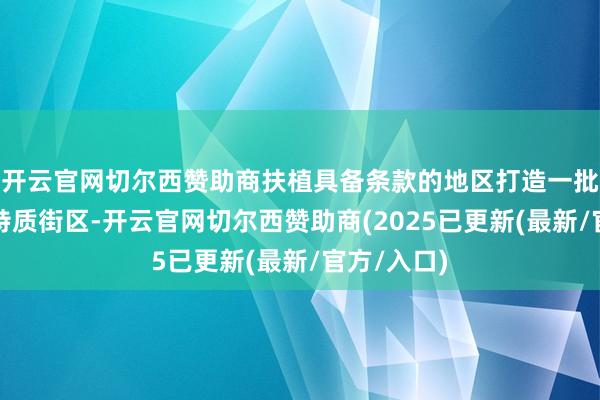 开云官网切尔西赞助商扶植具备条款的地区打造一批离境退税特质街区-开云官网切尔西赞助商(2025已更新(最新/官方/入口)